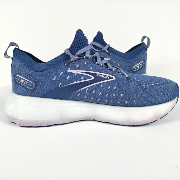Brooks Glycerin StealthFit 20 Womens 9 Running Shoe Blue Lilac White 1203721B402 - Picture 11 of 16